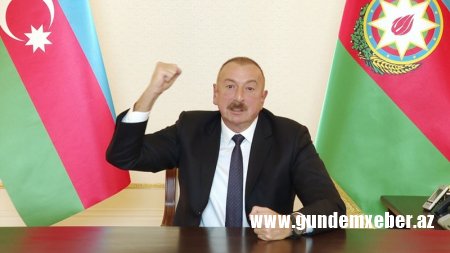 Prezident: "Qələbə təkcə Ermənistan üzərində əldə edilmiş qələbə deyil, biz erməni faşizmini məhv etdik”