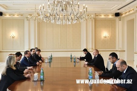 Prezident İtaliya Deputatlar Palatasının sədr müavinini qəbul edib