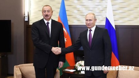 Putin İlham Əliyevi TƏBRİK ETDİ