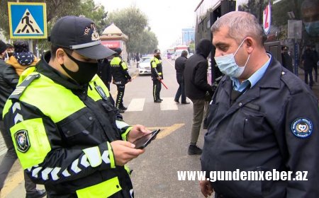 Sumqayıtda polis reyd keçirib, sərnişinlər və sürücülər cərimələnib