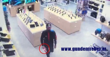 Bakıda elektronik əşyalarının satıldığı mağazalardan oğurluqlar edən şəxs saxlanılıb -FOTO