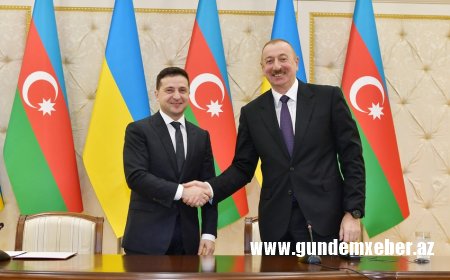 Zelenski İlham Əliyevi Ukraynaya rəsmi səfərə dəvət edib