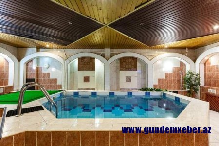 Oqtay Əsədov həyat yoldaşının sauna-barında əsaslı təmir işləri aparıb -FOTOLAR
