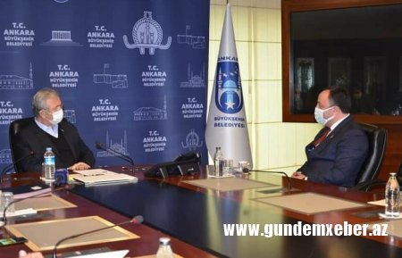 AY Partiya Başqanı Ankara Böyük şəhər Bələdiyyə Başqanı ilə görüşdü - FOTOLAR