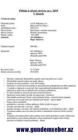 Əli Abdullayevin Çexiya paytaxtında şirkəti aşkarlandı - "MEDEKSPRESS"