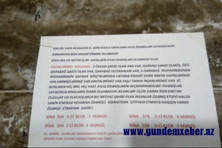 Mülkiyyət hüquqları pozulan sakinlər "Sultan" MTK-dan şikayətçidirlər  - FOTOLAR