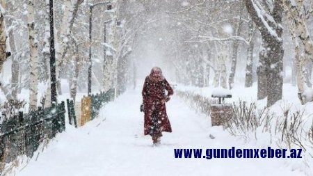 Əhaliyə xəbərdarlıq: Sabah qar yağacaq, güclü külək əsəcək