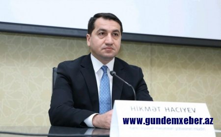 Hikmət Hacıyev: "Xocalı soyqırımının günahsız qurbanlarına ədalət tələb edirik"