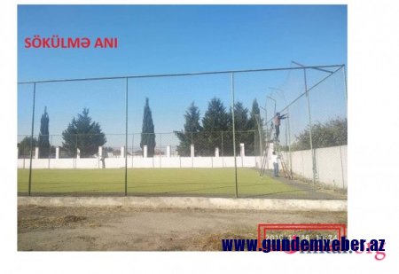 Ağstafada Mərkəzi Stadion söküldü - İcra başçısı laqeyd yanaşır -FOTOLAR