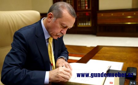 Ərdoğan Türkiyə ilə Azərbaycan arasında imzalanan daha bir sazişi təsdiqlədi