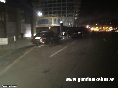 Qorxmaz Hüseynovun kürəkəni sərxoş vəziyyətdə qəza törətdi -FOTO