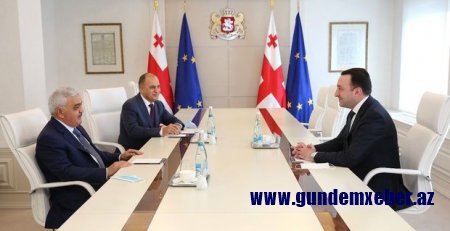 Rövnaq Abdullayev Gürcüstanın baş naziri ilə görüşdü