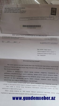 Vergi və Məşğulluq xidmətlərinin “pandemik” sosial yardım” dələduzluğu