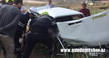 Bakıda ağır qəza: Dörd nəfər xəsarət alıb - Foto