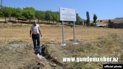 USAİD Yardımlı rayonunda su xəttinin çəkilməsini dəstəkləyib