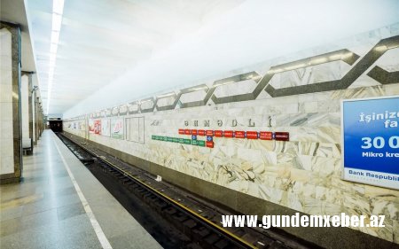 Metronun "Əhmədli" stansiyasında tüstülənmə baş verib