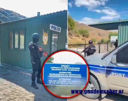 GORUS-QAFAN YOLUNDA YENİ LÖVHƏ: “Azərbaycana daxil olursunuz” – FOTO