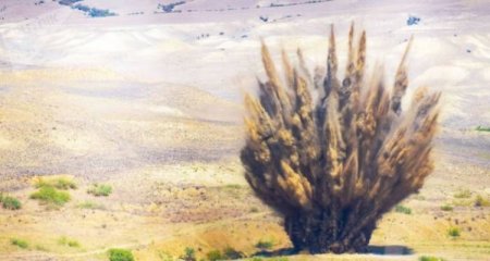 Qazax sakini minaya düşdü