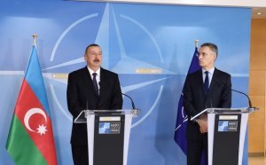 İlham Əliyev və Yens Stoltenberq arasında görüş baş tutdu