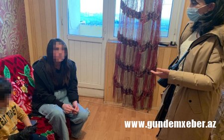Dövlət Komitəsi azyaşlını evdə tək qoyan ailəni nəzarətə götürüb