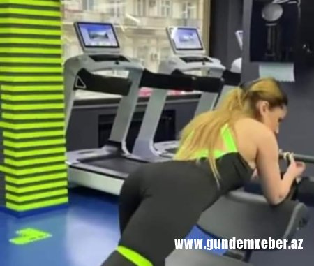 Nigar Camal idman zalından görüntülərini paylaşdı