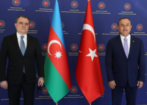 Ceyhun Bayramovla Çavuşoğlunun görüşü başladı