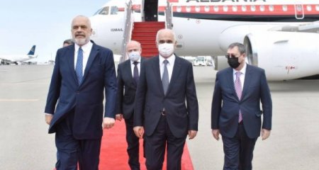 Albaniyanın Baş naziri Azərbaycana rəsmi səfərə gəlib