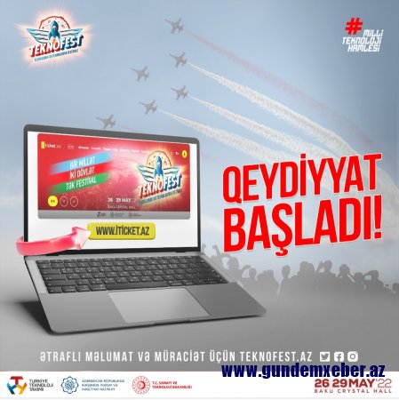 “TEKNOFEST Azərbaycan” festivalı ziyarətçi qeydiyyatına start verir
