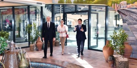 “Şərq Bazarı” istifadəyə verildi: Prezident və birinci xanım açılışda