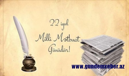 Azərbaycanda Milli Mətbuat Günüdür