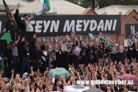 Gəncədə Aşura Günü belə keçirildi - FOTOLAR
