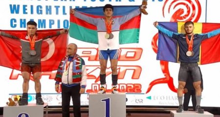 Azərbaycan ağırlıqqaldıranı Avropa çempionu olub
