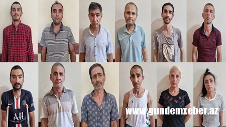 “Xutor”da narkotikaya görə 13 nəfər saxlanıldı - FOTO