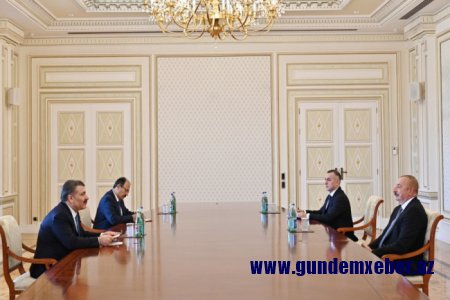 Prezident Türkiyənin səhiyyə nazirini qəbul edib