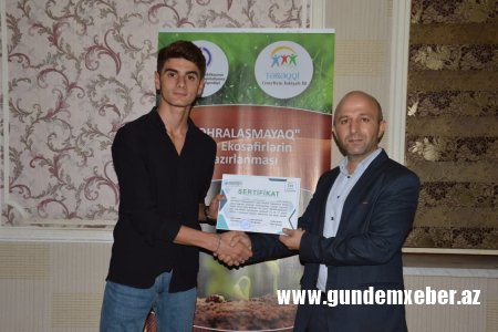 Masallıda gənc eko-səfirlərin hazırlanması təlimləri başa çatıb - FOTOLAR