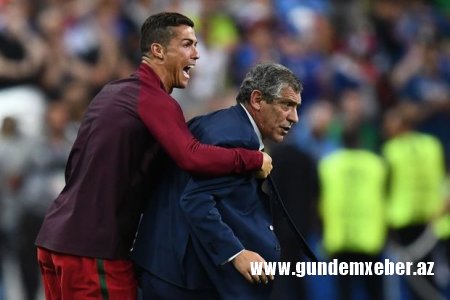 Portuqaliyanın baş məşqçisi Ronaldunun davranışını şərh etdi