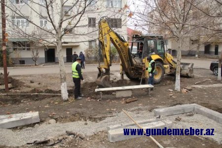Gəncə gəncəlilərin zövqünə uyğun abadlaşdırılır - FOTOLAR