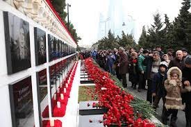 20 Yanvar şəhidlərinin xatirəsi bir dəqiqəlik sükutla yad olunub