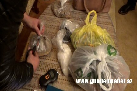 DİN: 15 kiloqrama yaxın narkotik vasitə aşkar olunaraq götürülüb
