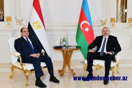 Azərbaycan və Misir prezidentlərinin təkbətək görüşü olub