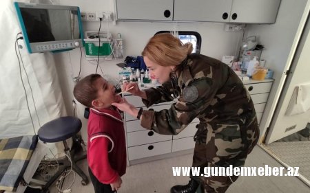 FHN-in Türkiyədəki mobil səhra hospitallarında 930 nəfərə tibbi xidmət göstərilib