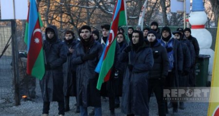 “Ekoloji cinayətə son” - Xankəndi-Laçın yolunda etiraz aksiyası 74 gündür davam edir