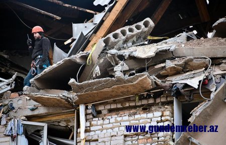 Çitada beşmərtəbəli binada partlayış baş verən yerdə xilasetmə işləri başa çatıb
