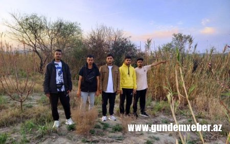 Azərbaycan sərhədini pozan 5 pakistanlı saxlanılıb
