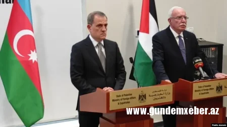 Azərbaycan və Fələstin xarici işlər nazirləri görüşüb