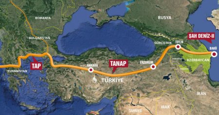 TANAP vasitəsilə Azərbaycandan indiyədək tədarük edilən təbii qazın həcmi açıqlanıb
