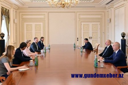 İlham Əliyev ATƏT Parlament Assambleyasının sədrini qəbul edib
