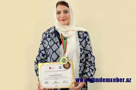 Təbrizli alim Avropa İxtiraçılar Akademiyasının qızıl medalını qazandı
