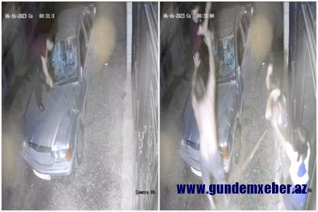 Keçmiş arvadı və qaynına xəsarət yetirdi, avtomobili əzdi