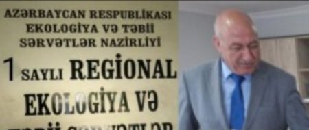 Şakir Quliyev 1 saylı Regional Ekologiya və Təbii Sərvətlər İdarəsində “at oynadır”